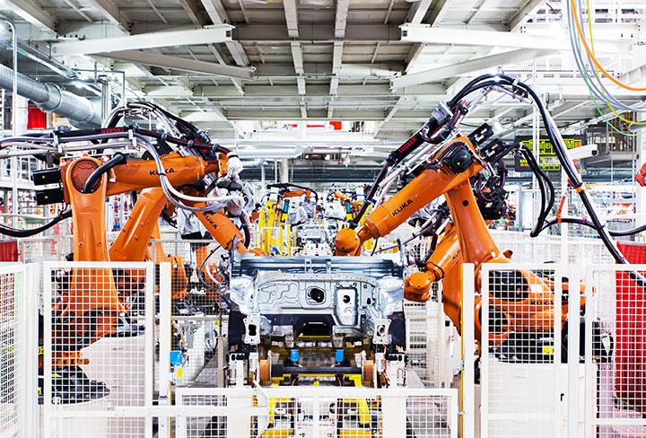 美國汽車工業機器人應用量首度跌破50%，風水寶地在哪？